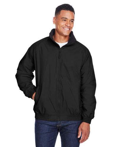 Harriton Adult Fleece-Lined Nylon Jacket: Warmth and Comfort in a Sleek Design.