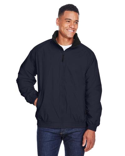 Harriton Adult Fleece-Lined Nylon Jacket: Warmth and Comfort in a Sleek Design.