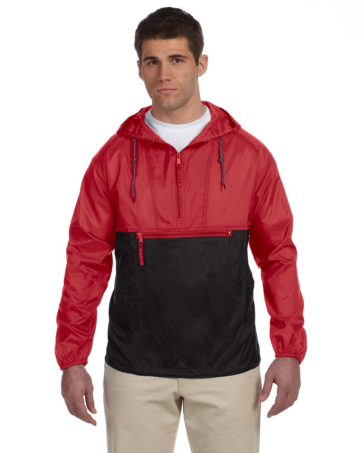 Harriton Adult Packable Nylon Jacket: Compact Protection for All Weather.