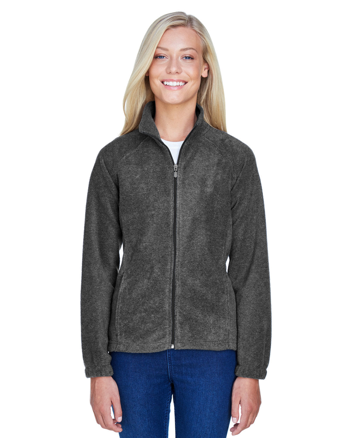 Harriton Ladies' 8 oz. Full-Zip Fleece: Cozy Comfort and Style in a Full-Zip Design.