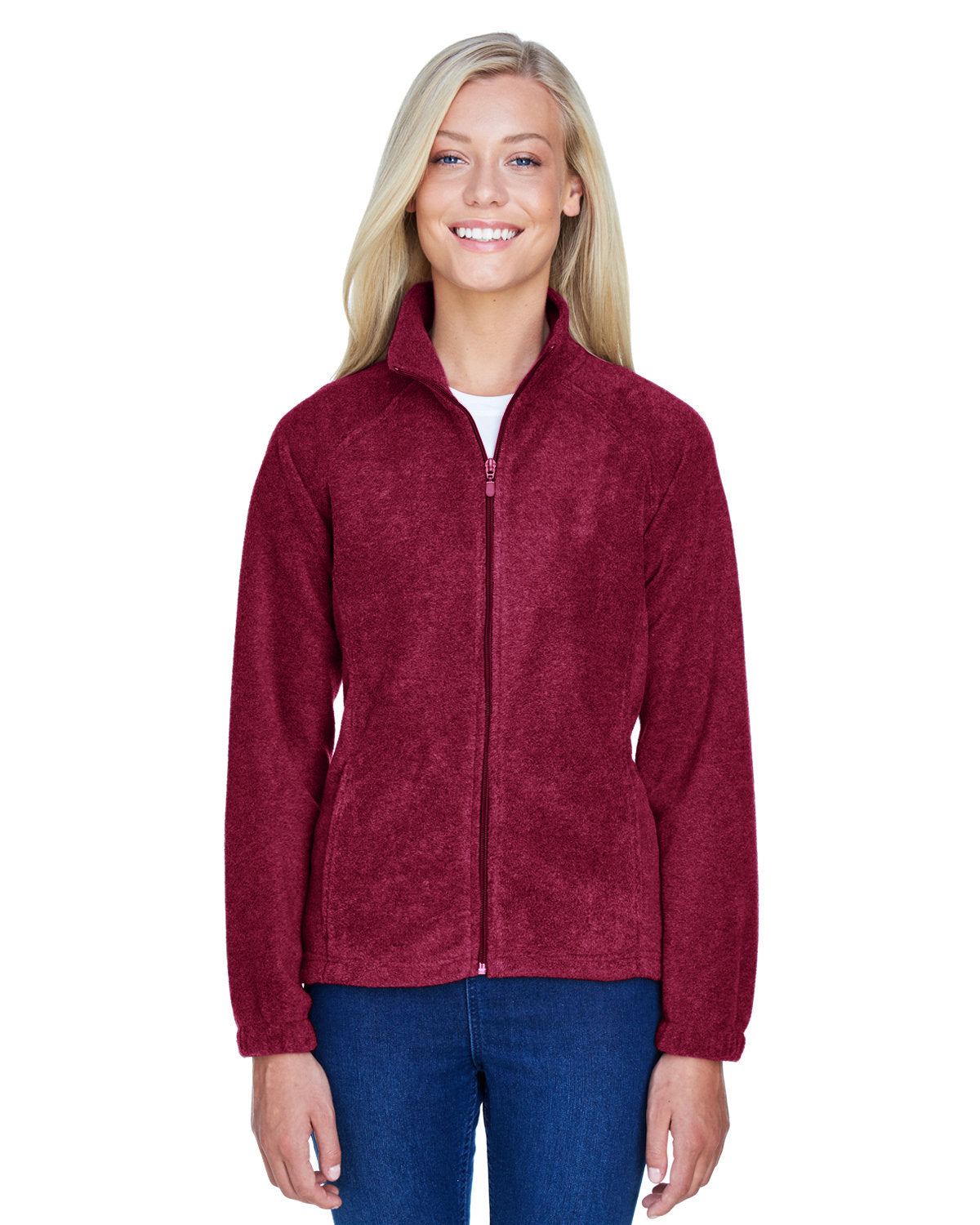 Harriton Ladies' 8 oz. Full-Zip Fleece: Cozy Comfort and Style in a Full-Zip Design.