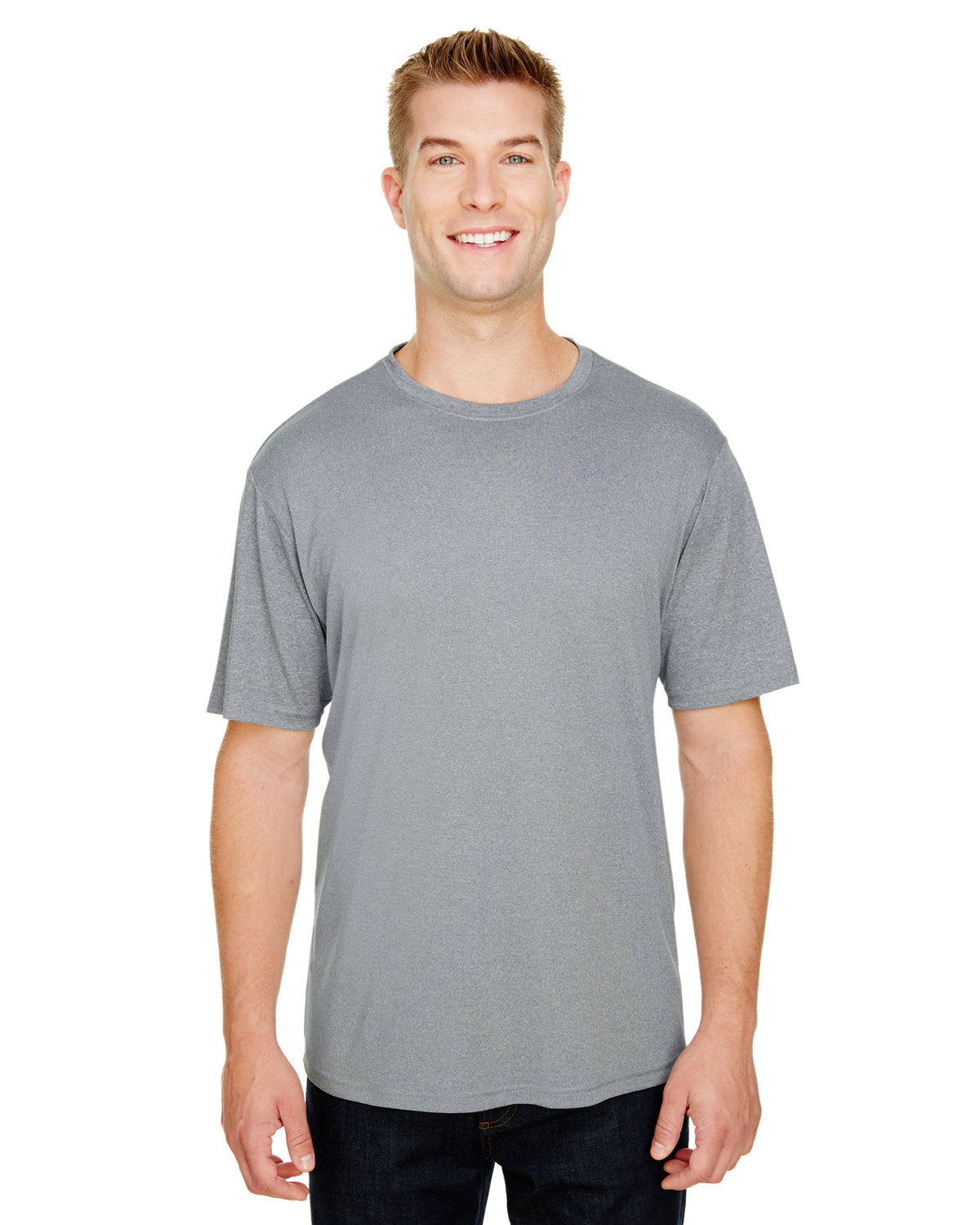 Adult Topflight Heather Performance T-Shirt - Apparel Globe