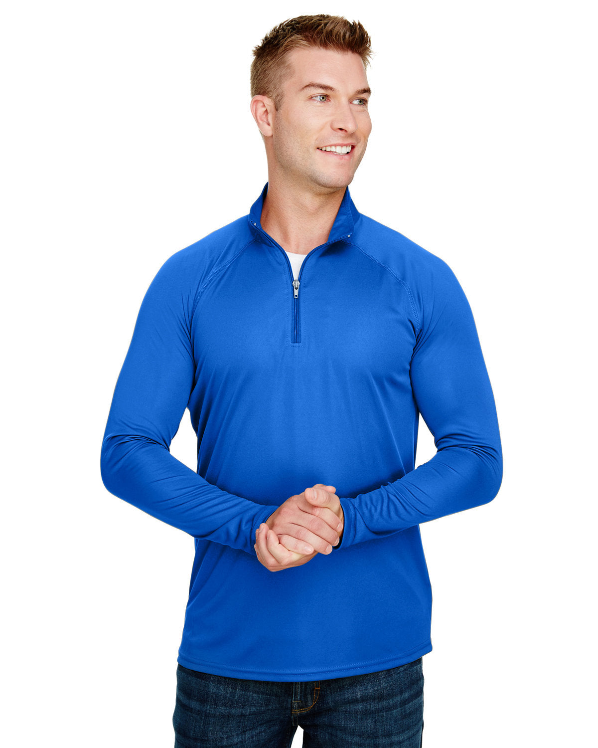 Adult Daily Polyester 1/4 Zip - Apparel Globe