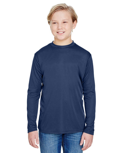 Youth Long Sleeve Cooling Performance Crew Shirt