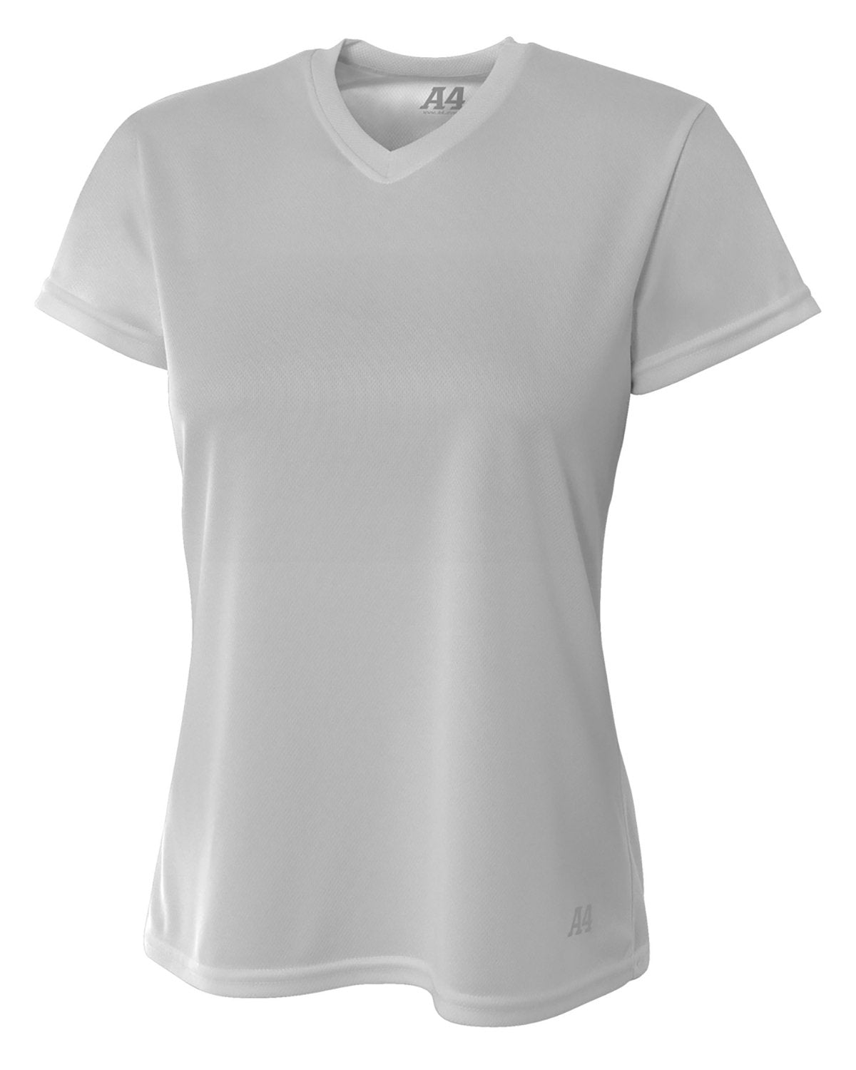 Ladies' Birds-Eye Mesh V-Neck T-Shirt