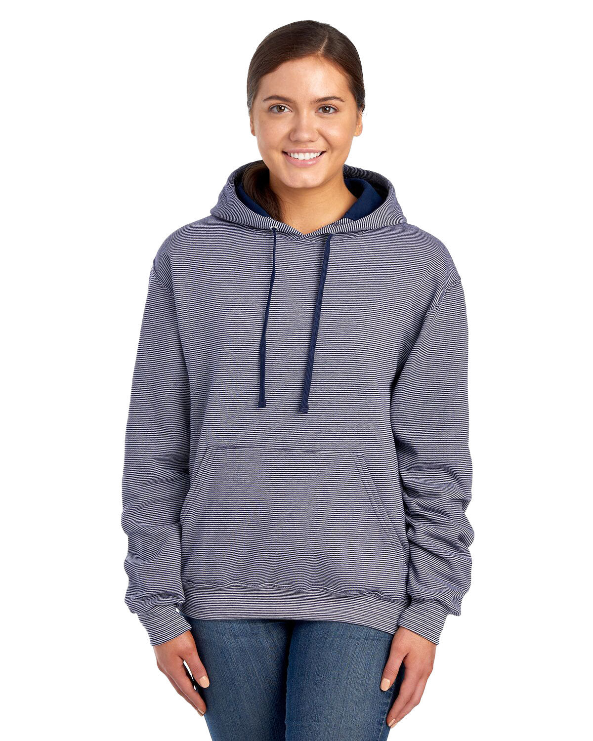 Fruit of the Loom Adult SofSpunÂ® Striped Hooded Sweatshirt: Elevate Comfort with Classic Striped Style