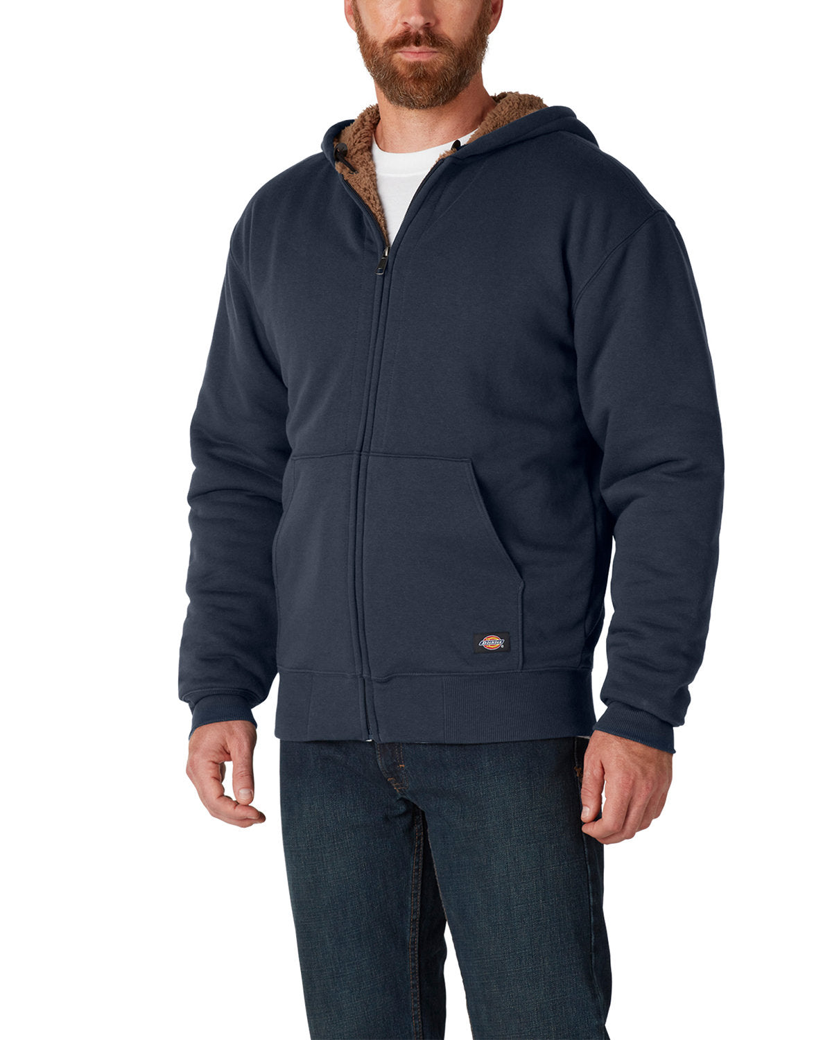 Dickies Men's Fleece-Lined Full-Zip Hooded Sweatshirt TW457