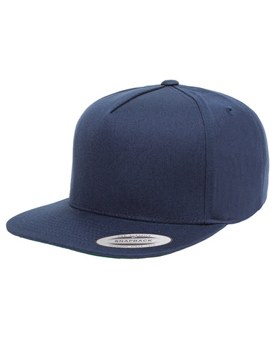 Yupoong Adult 5-Panel Cotton Twill Snapback Cap: Contemporary Comfort in Every Panel.