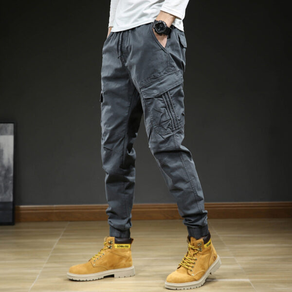 Men's Multi-pocket Ankle-tied Casual Working Pants - Image 10