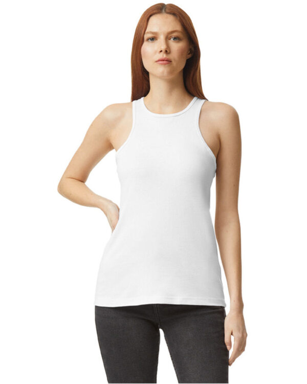 American Apparel Ladies' CVC Racerback Tank: Redefine Comfort and Style with Elegance - Image 6