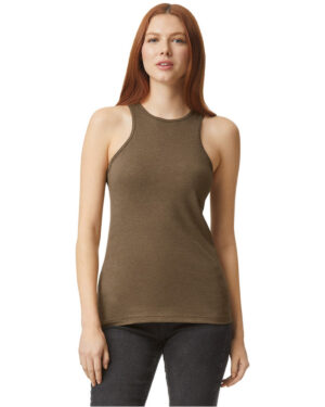 American Apparel Ladies' CVC Racerback Tank: Redefine Comfort and Style with Elegance