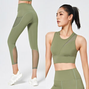 Mesh yoga clothing suit