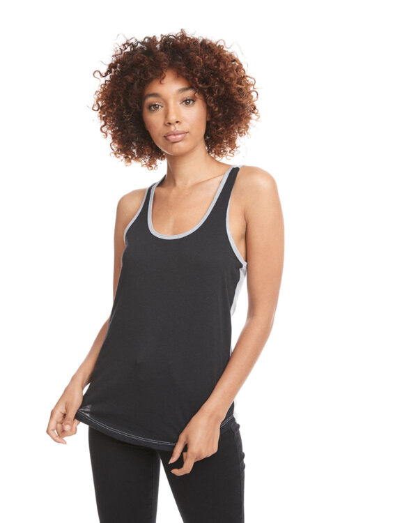 Ladies' Ideal Colorblock Racerback Tank - Image 6