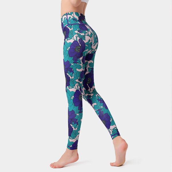 Print Yoga Suit Amazon Yoga Pants - Image 2