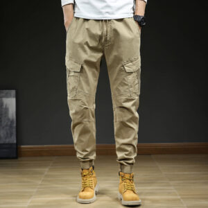 Men's Multi-pocket Ankle-tied Casual Working Pants