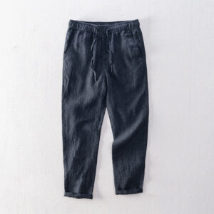 Men's Linen Elastic Waist Casual Pants