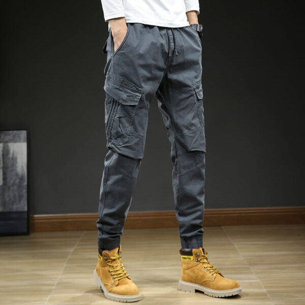 Men's Multi-pocket Ankle-tied Casual Working Pants - Image 9