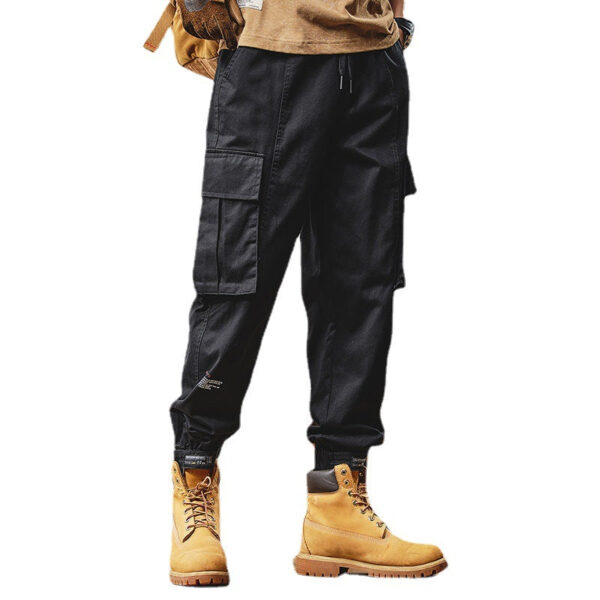 Men's Loose Straight Heavy Heavy Cargo Pants - Image 2