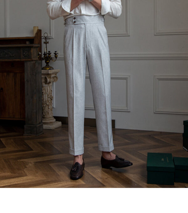 Men's High-waisted Straight Pants Commute - Image 3