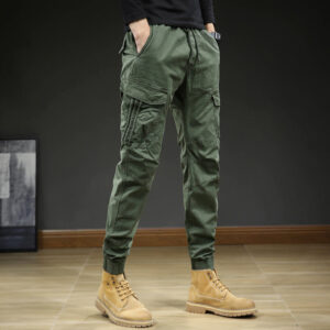 Men's Multi-pocket Ankle-tied Casual Working Pants