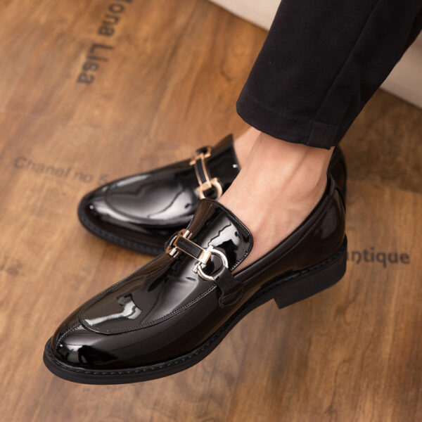 Men's Versatile Casual Elevated Leather Shoes - Image 3