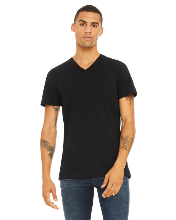 ELEVATE-YOUR-CASUAL-STYLE-WITH-THE-BELLA-CANVAS-UNISEX-JERSEY-V-NECK-T-SHIRT