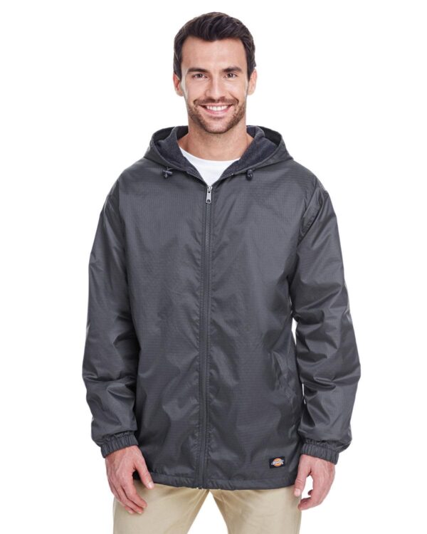 Men's Fleece-Lined Hooded Nylon Jacket - Apparel Globe