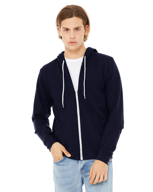 Bella + Canvas Unisex Versatile Warmth: Poly-Cotton Fleece Full-Zip Hooded Sweatshirt - Image 14