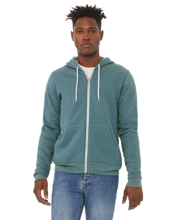 Bella + Canvas Unisex Versatile Warmth: Poly-Cotton Fleece Full-Zip Hooded Sweatshirt - Image 11