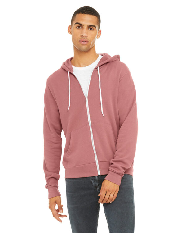 Bella + Canvas Unisex Versatile Warmth: Poly-Cotton Fleece Full-Zip Hooded Sweatshirt - Image 12