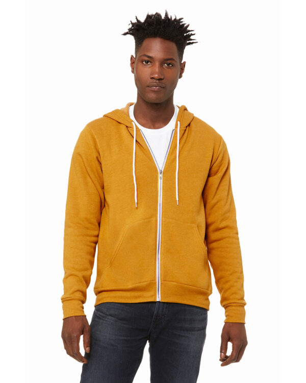 Bella + Canvas Unisex Versatile Warmth: Poly-Cotton Fleece Full-Zip Hooded Sweatshirt - Image 8