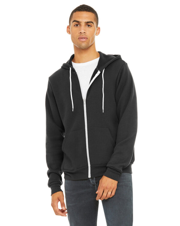 Bella + Canvas Unisex Versatile Warmth: Poly-Cotton Fleece Full-Zip Hooded Sweatshirt - Image 4