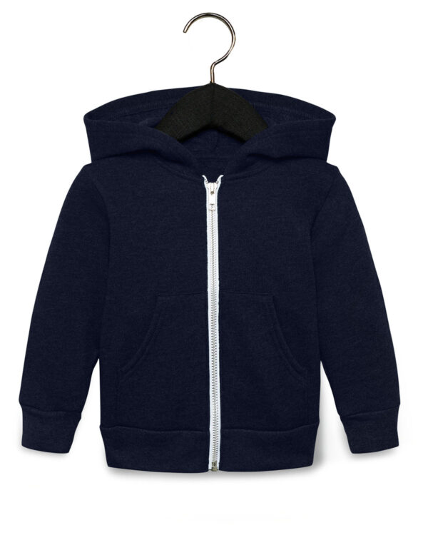 Bella + Canvas Toddler Full-Zip Hoodie: Cozy Comfort for Little Ones - Image 5