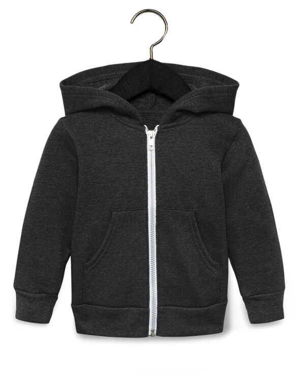 Bella + Canvas Toddler Full-Zip Hoodie: Cozy Comfort for Little Ones - Image 2