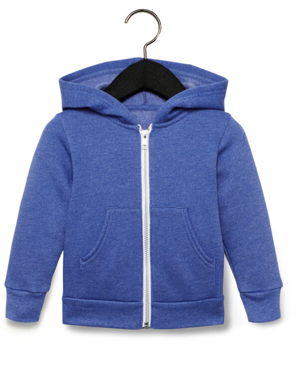 Bella + Canvas Toddler Full-Zip Hoodie: Cozy Comfort for Little Ones - Image 4