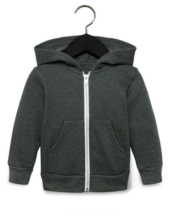 Bella + Canvas Toddler Full-Zip Hoodie: Cozy Comfort for Little Ones - Image 3