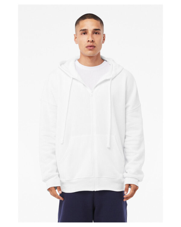 Cozy Style: Bella + Canvas Unisex Sponge Fleece DTM Full-Zip Hooded Sweatshirt - Image 6