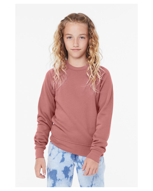 Bella + Canvas Youth Sponge Fleece Raglan Sweatshirt: Comfort and Style for Young Ones - Image 4