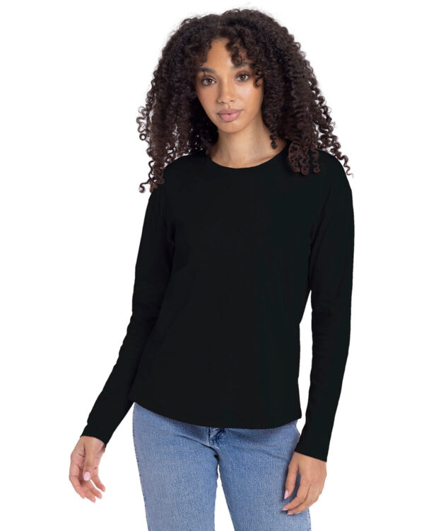 Ladies' Relaxed Long Sleeve T-Shirt - Image 3