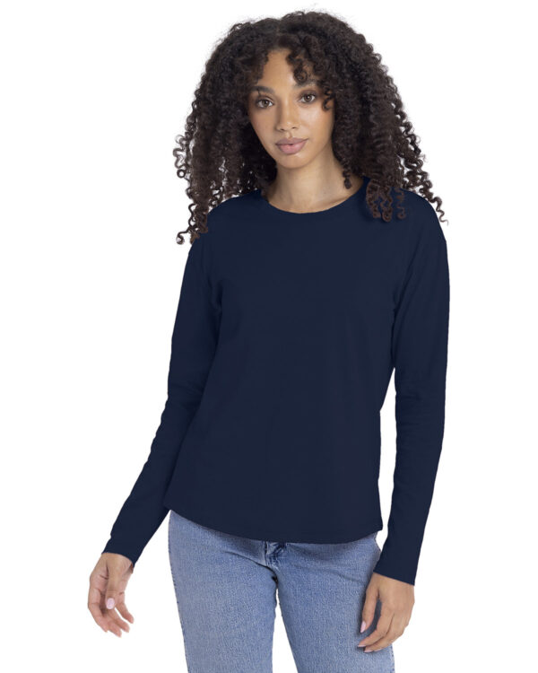 Ladies' Relaxed Long Sleeve T-Shirt - Image 5