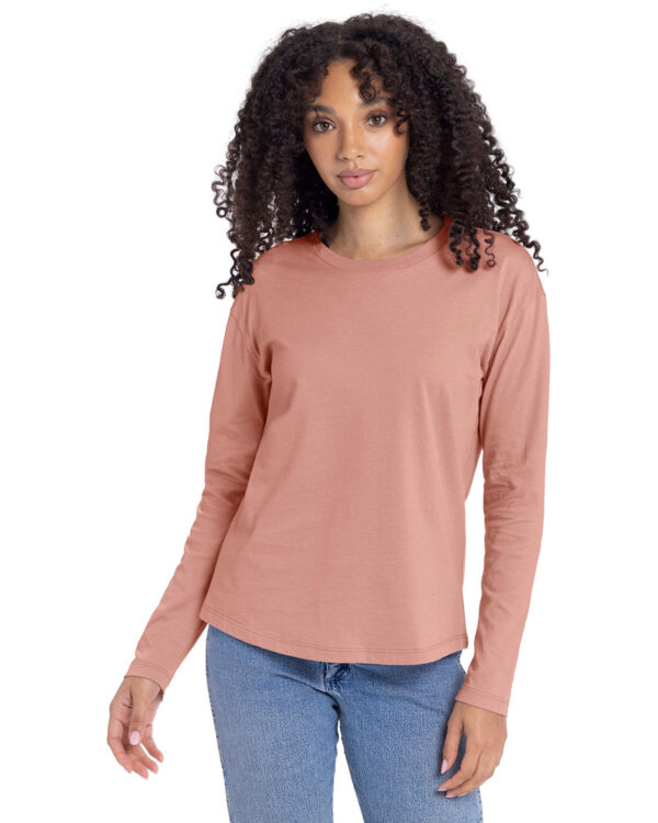 Ladies' Relaxed Long Sleeve T-Shirt - Image 6