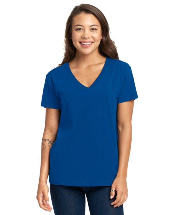 Ladies' Relaxed V-Neck T-Shirt - Image 6