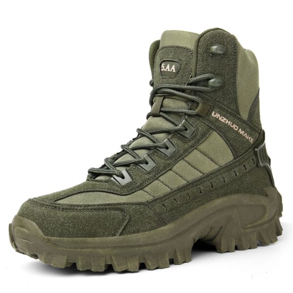 Large Size High Top Outdoor Tactical Boots Desert Boots Men's Combat - Image 5