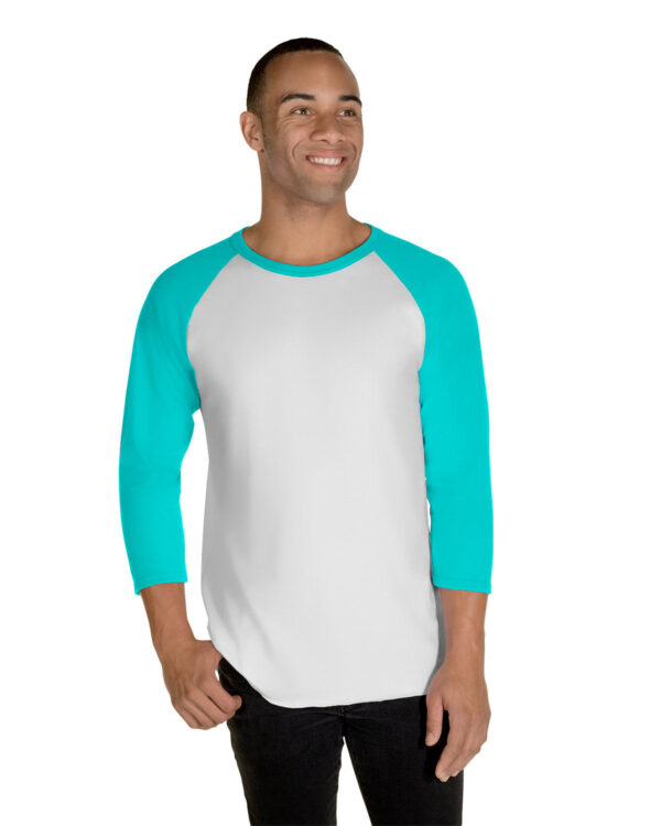 Unisex Premium Blend Ring-Spun 3/4 Sleeve Raglan T-Shirt - Apparel Globe