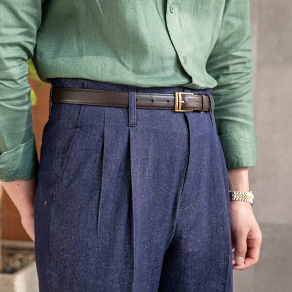 All-match Cotton Casual Denim High-waisted Pants - Image 3