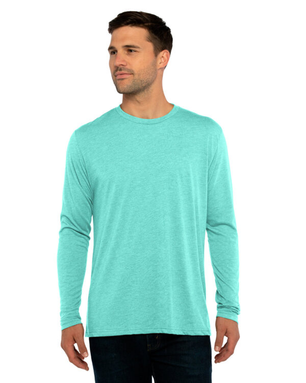 Men's Triblend Long-Sleeve Crew - Image 4