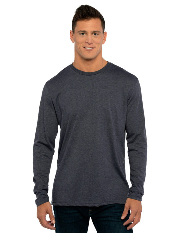 Men's Triblend Long-Sleeve Crew - Image 5