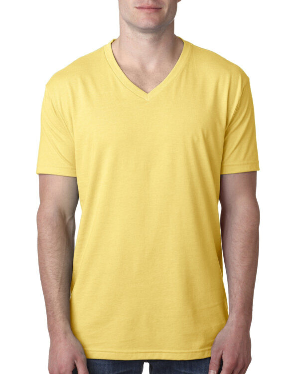 Men's CVC V-Neck T-Shirt - Image 2