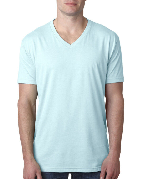 Men's CVC V-Neck T-Shirt - Image 4