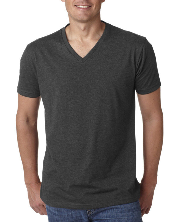 Men's CVC V-Neck T-Shirt - Image 5